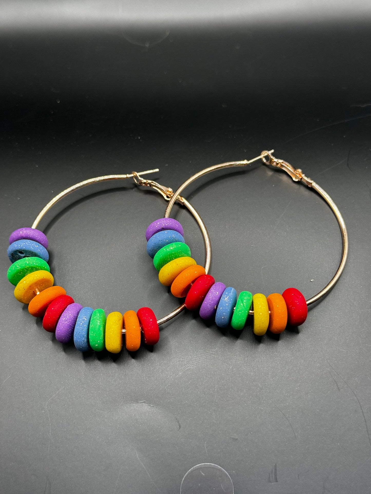 Rainbow Hoops Gold