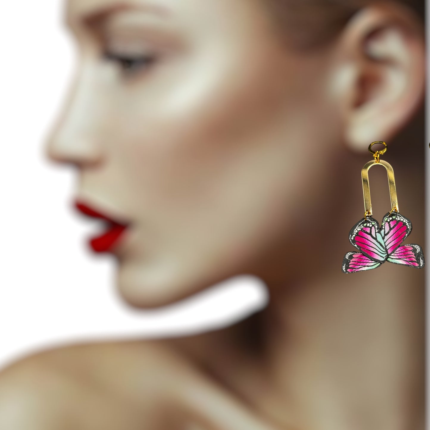 Gold Butterfly Earrings