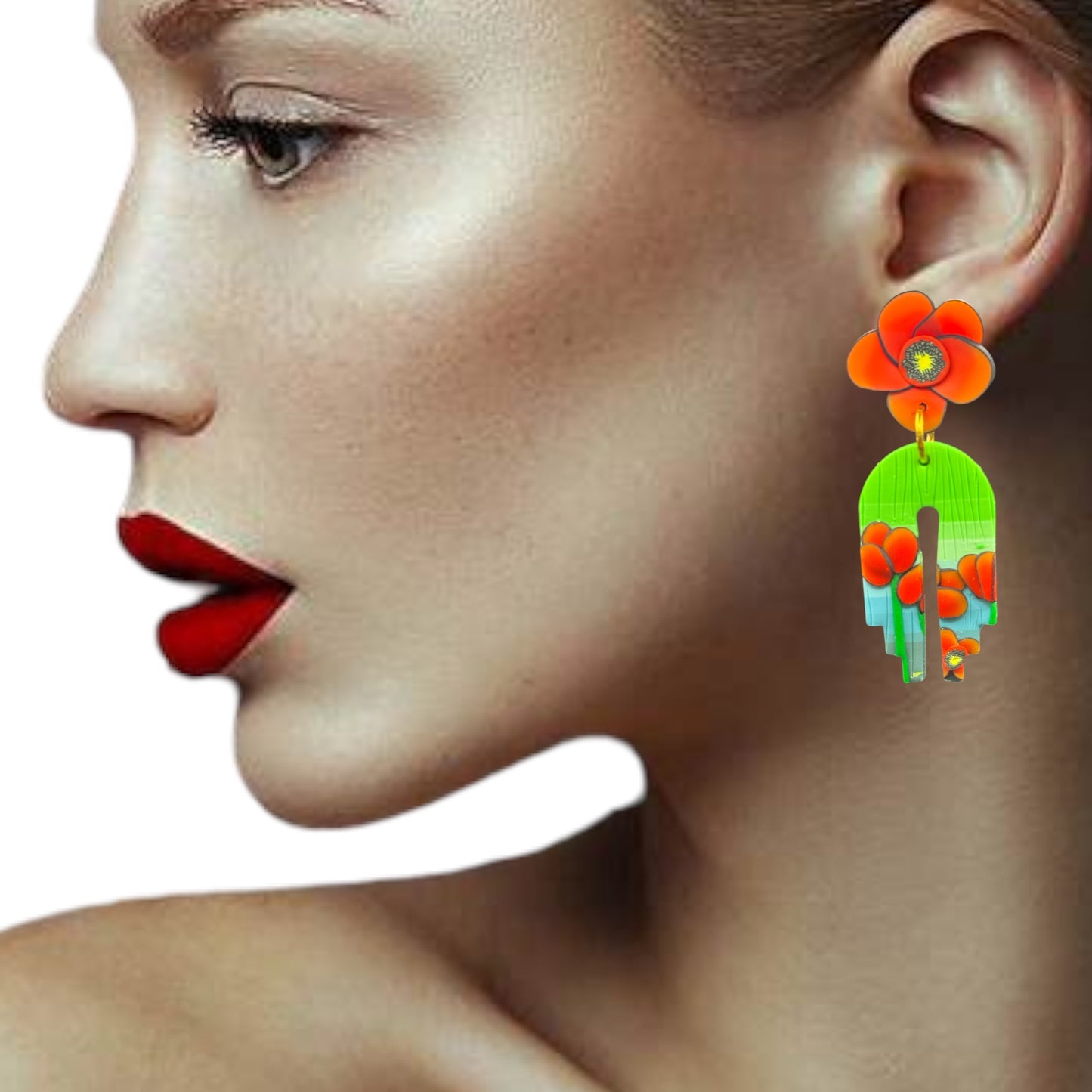 Poppy dangle earrings