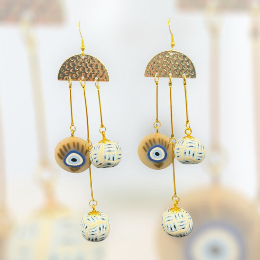 Evil Eye Dangle Earrings