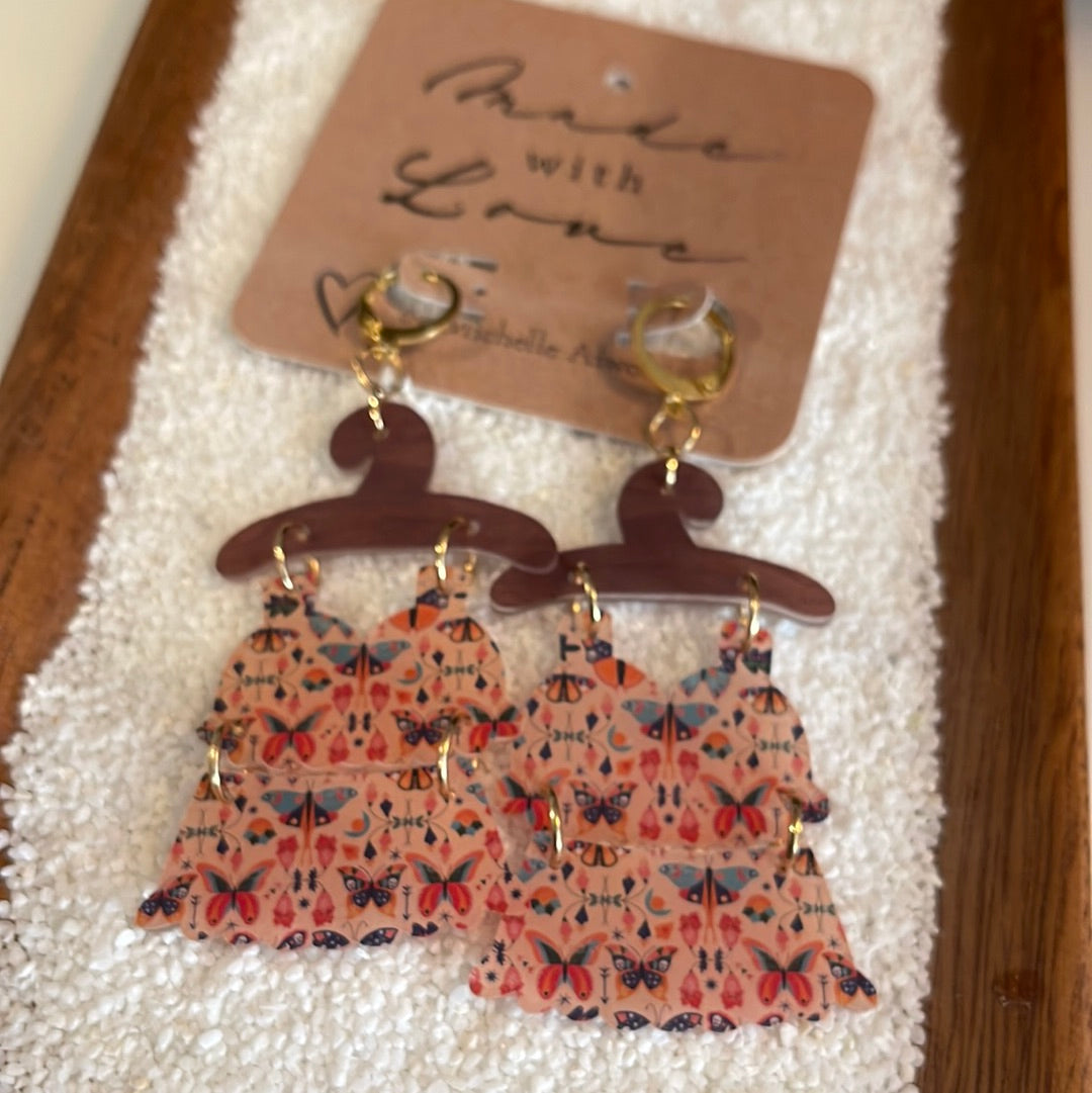 Retro swimsuit  earrings