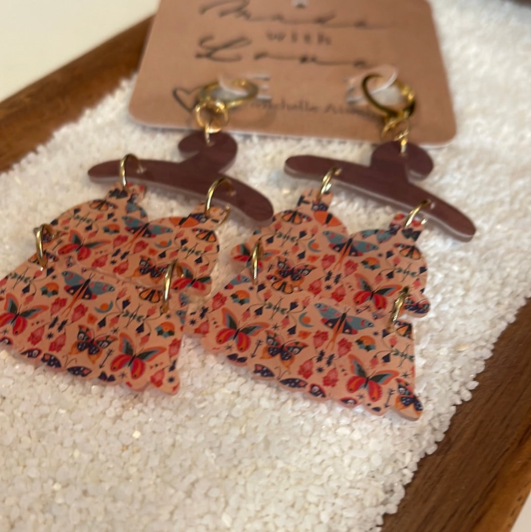 Retro swimsuit  earrings